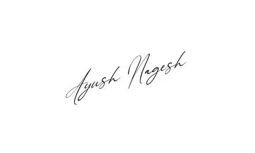 Ayush Nagesh name signature
